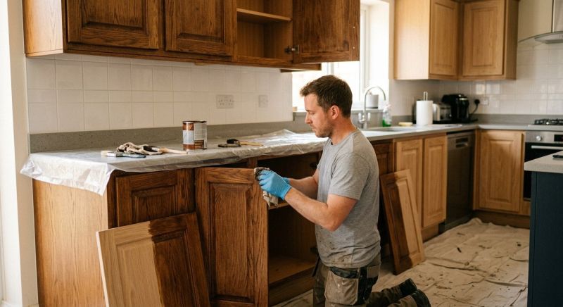 Cupboard Refinishing in Dayton, OH